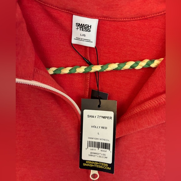 BNWT Smash + Tess Shay Romper in Holly Red - Picture 2 of 2